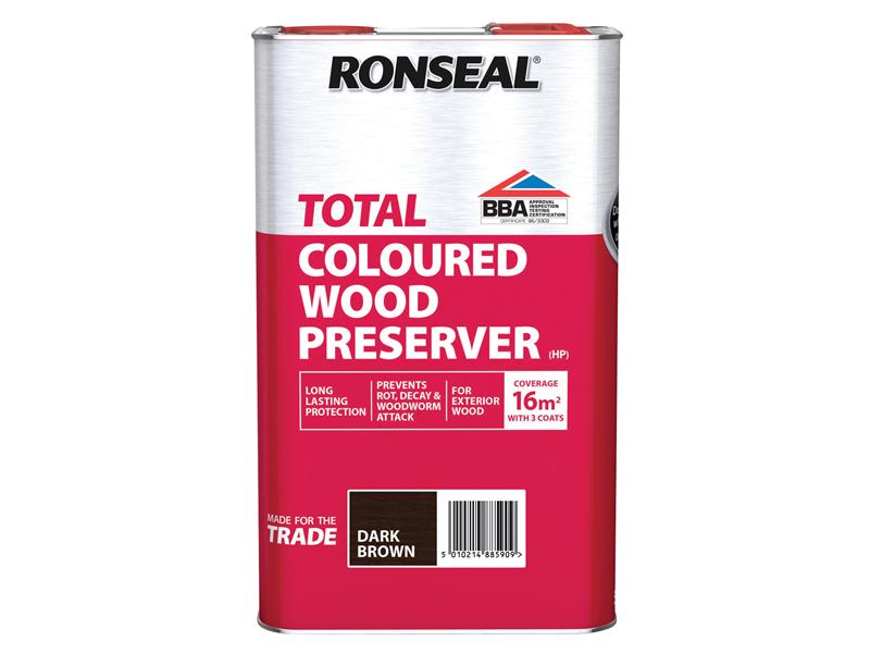 RSLTTWPDB5L - Trade Total Wood Preserver Dark Brown 5 litre