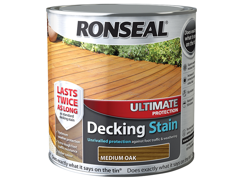 RSLUDSMO25L - Ultimate Protection Decking Stain Medium Oak 2.5 litre