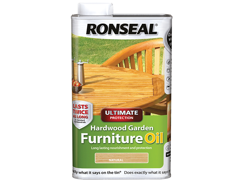Ultimate Protection Hardwood Garden Furniture Oil Natural 1 litre