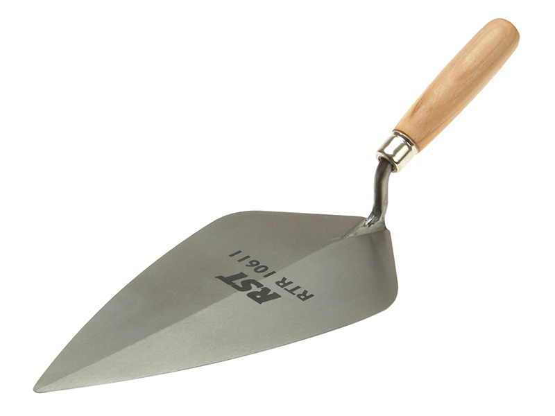 RST10611 - London Pattern Brick Trowel Wooden Handle 11in