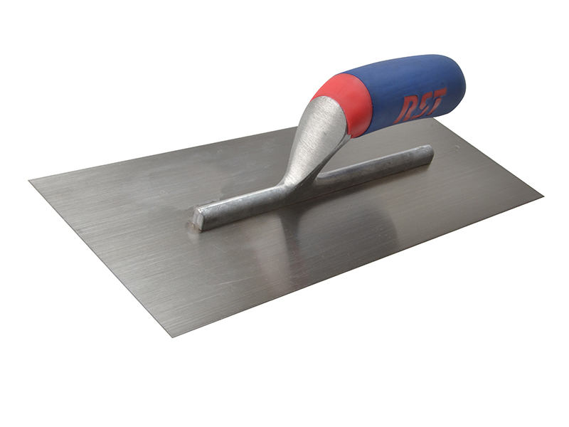 RST16S - Plasterer's Finishing Trowel Carbon Steel Soft Touch Handle 16 x 4.1/2in
