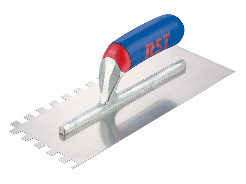 RST8002ST - Notched Trowel Square 6mm Soft Touch Handle 11 x 4.1/2in