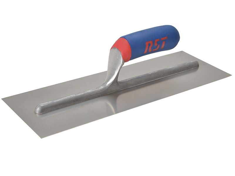 RSTRTR14SSD - Plasterer's Finishing Trowel Stainless Steel Soft Touch Handle 14 x 4.3/4in