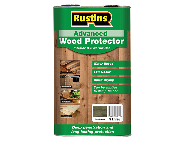 Quick Dry Advanced Wood Protector Dark Brown 5 litre