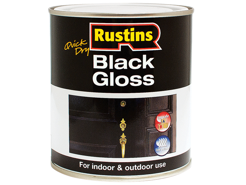 RUSBGWB1L - Quick Dry Black Gloss 1 Litre