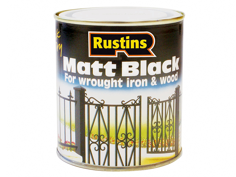 RUSBM250 - Matt Black Paint Quick Drying 250ml