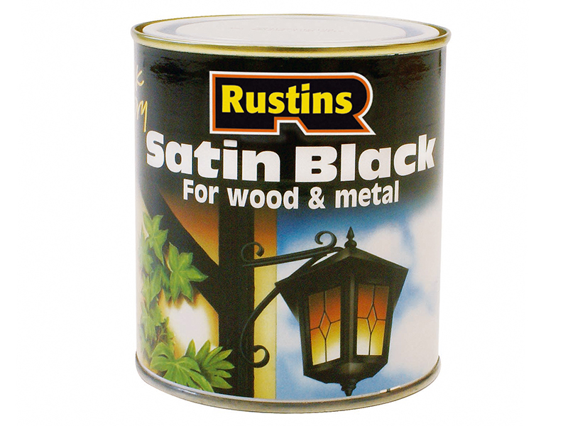 RUSBS1L - Satin Black Paint Quick Drying 1 Litre