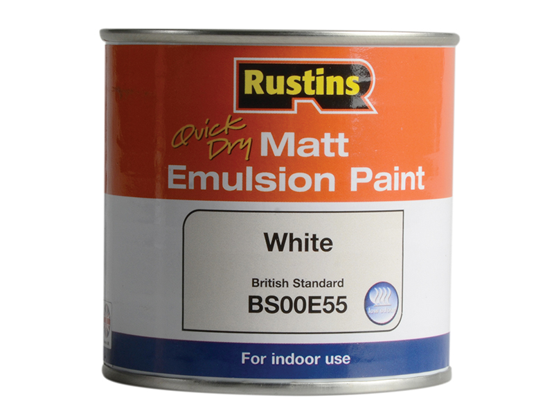 RUSMEW250 - Quick Dry Matt Emulsion Paint White 250ml