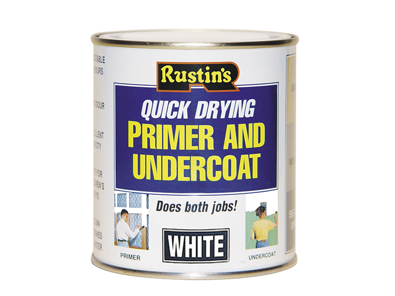 RUSQDWPUC1L - Quick Dry Primer & Undercoat White 1 litre