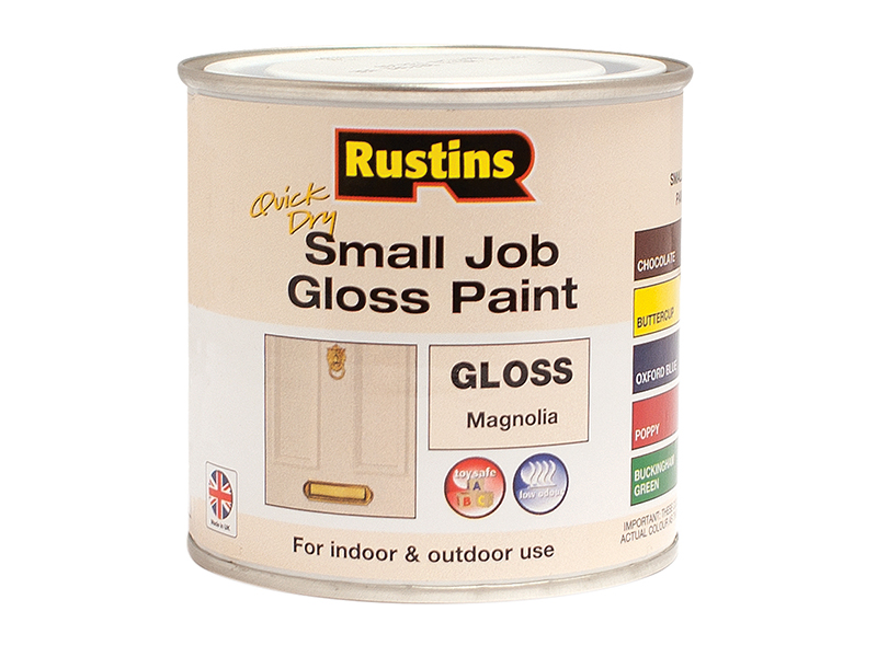 RUSSJMAGQD - Quick Dry Small Job Gloss Paint Magnolia 250ml