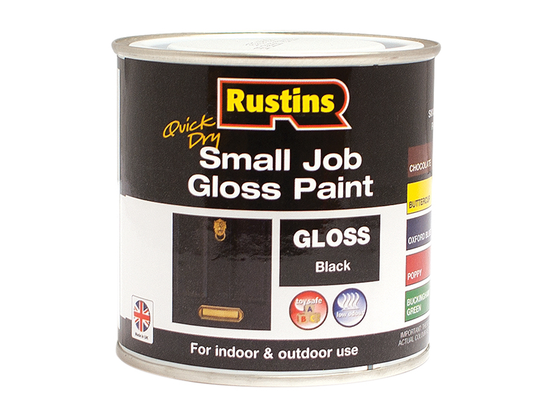 RUSSJPBKQD - Quick Dry Small Job Gloss Paint Black 250ml