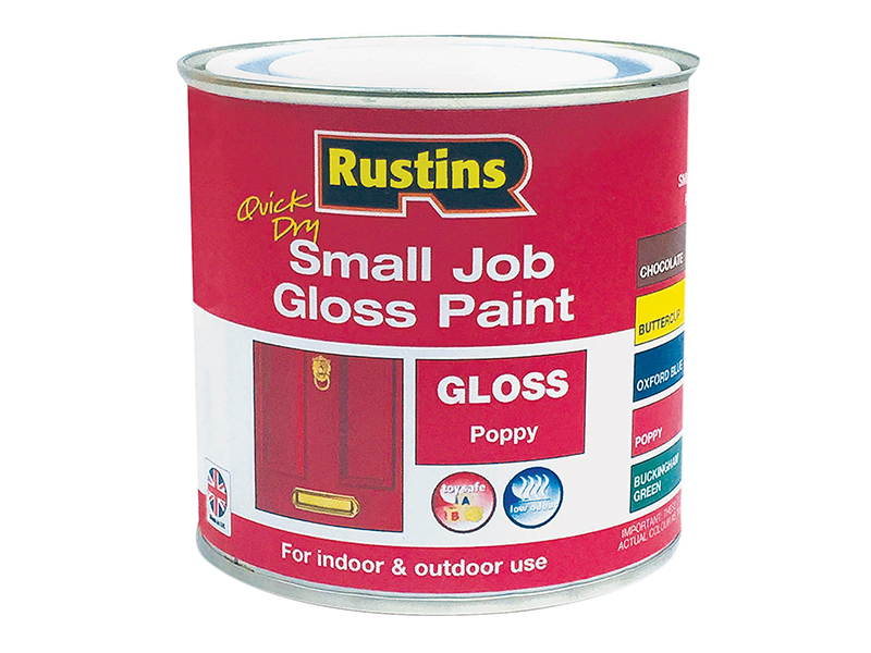 RUSSJPPOPQD - Quick Dry Small Job Gloss Paint Poppy 250ml