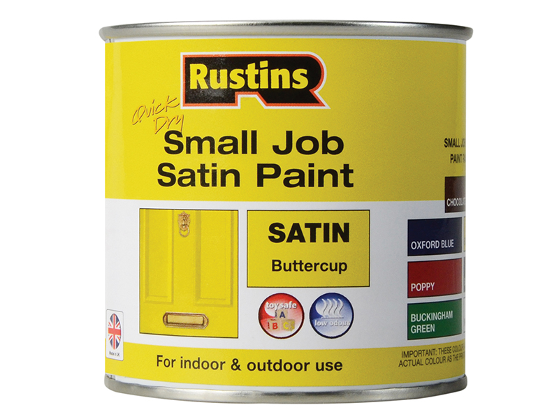 RUSSJPSBUTQD - Quick Dry Small Job Satin Paint Buttercup 250ml