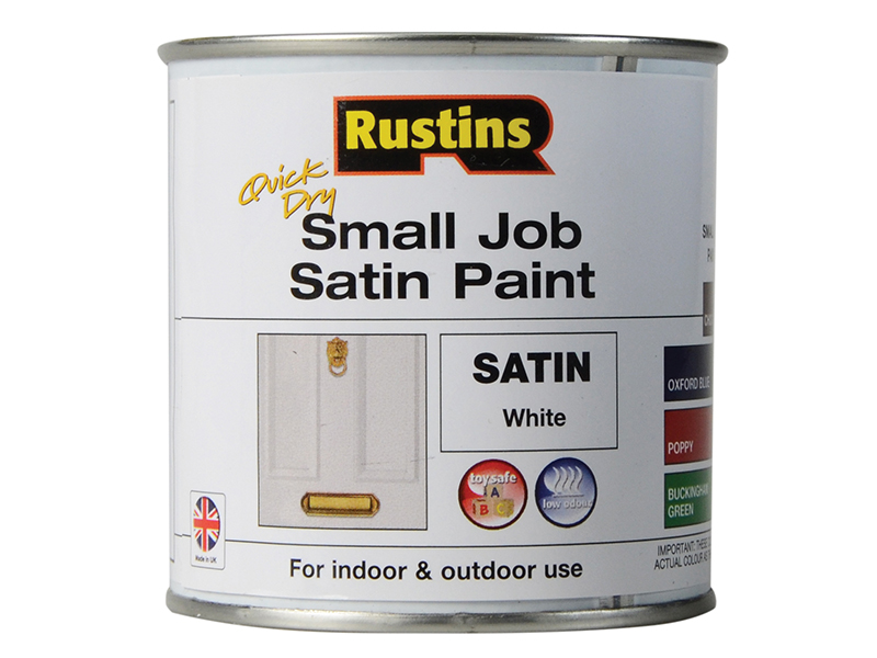 RUSSJPSWHQD - Quick Dry Small Job Satin Paint White 250ml