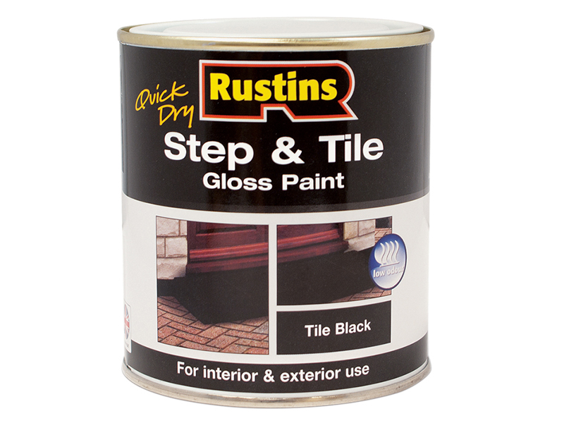 RUSSTPBK250Q - Quick Dry Step & Tile Paint Gloss Black 250ml
