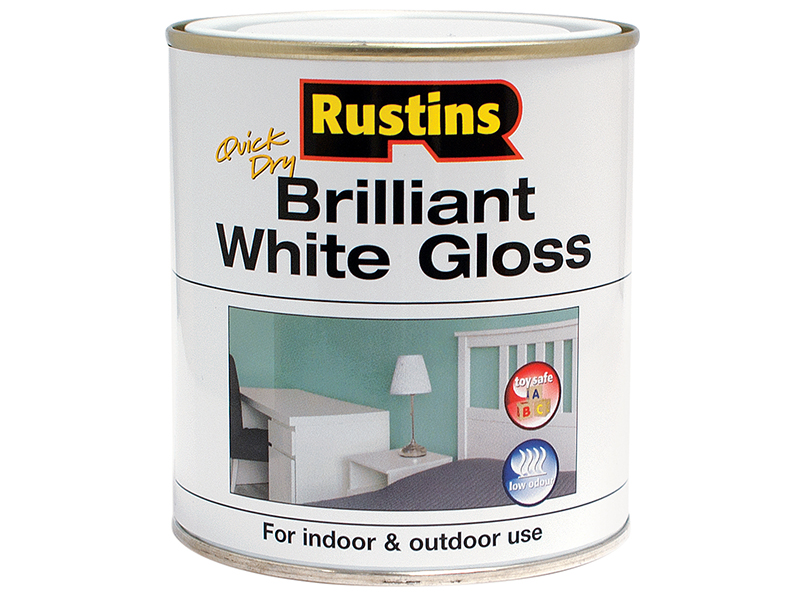 RUSWGWB250 - Quick Dry Brilliant White Gloss 250ml