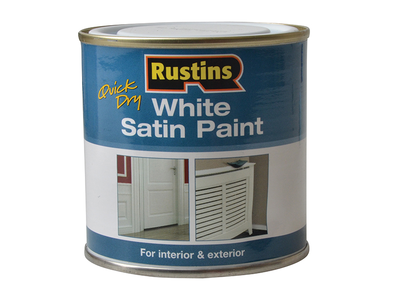 RUSWS250 - Quick Dry White Satin Paint 250ml