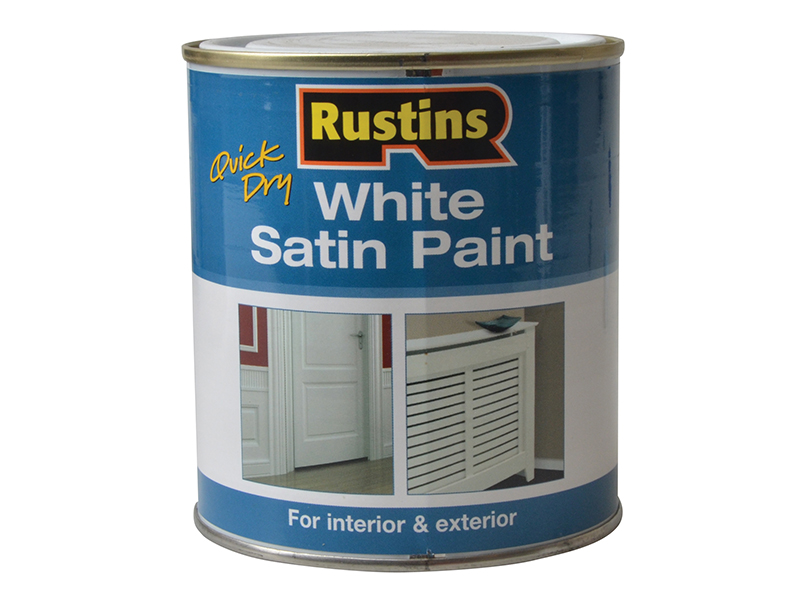RUSWS500 - Quick Dry White Satin Paint 500ml