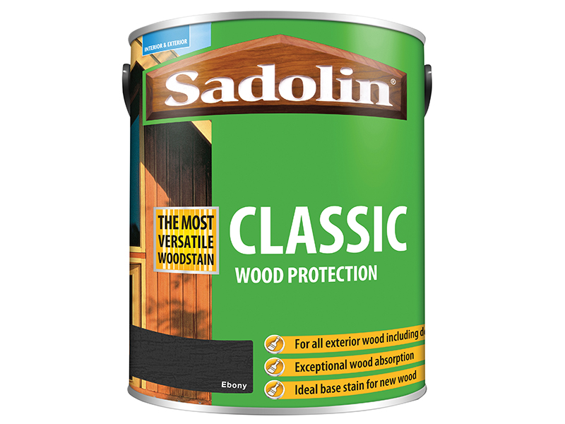 SAD5012924 - Classic Wood Protection Ebony 5 litre