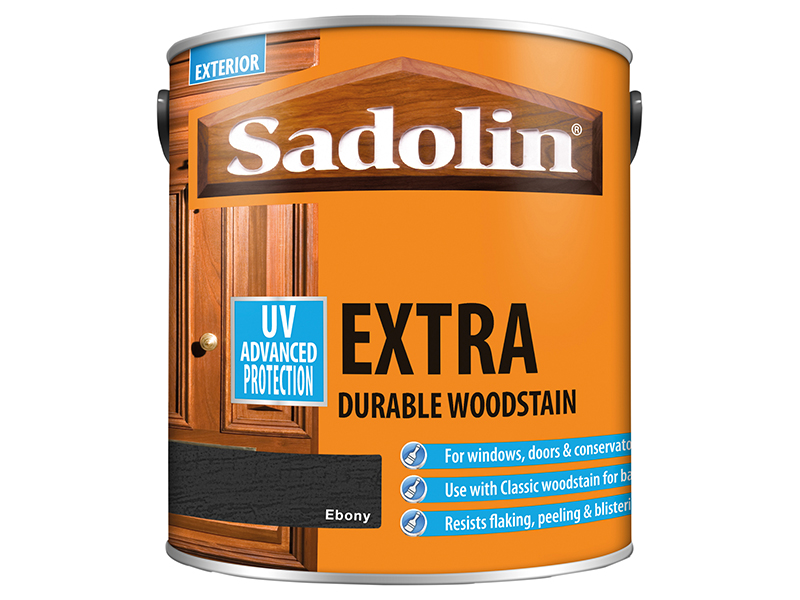 SAD5012994 - Extra Durable Woodstain Ebony 2.5 litre