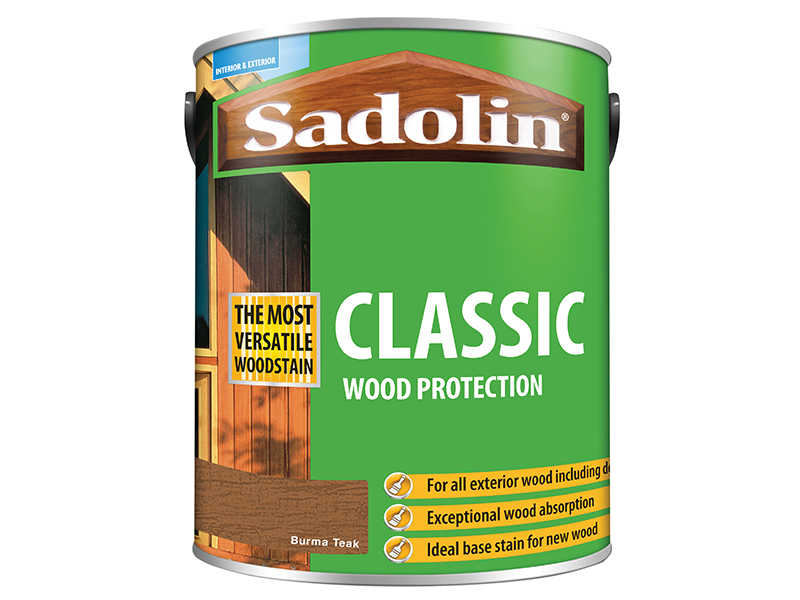 SAD5028481 - Classic Wood Protection Burma Teak 5 litre