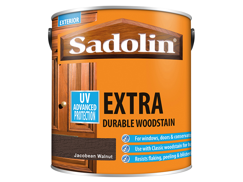 SAD5028540 - Extra Durable Woodstain Jacobean Walnut 2.5 litre