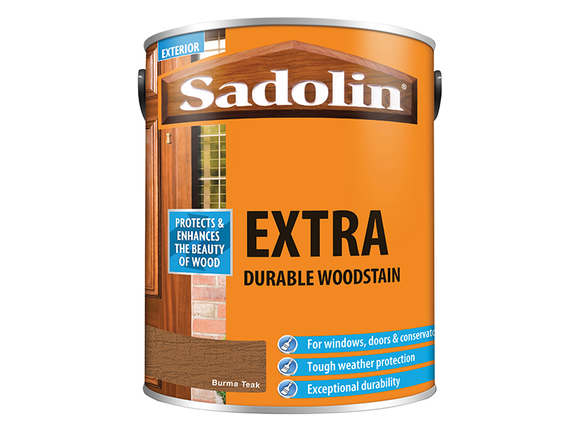 SAD5028553 - Extra Durable Woodstain Burma Teak 5 litre