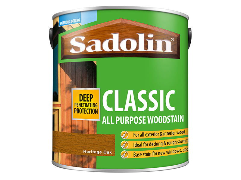 SAD5090980 - Classic Wood Protection Heritage Oak 2.5 litre