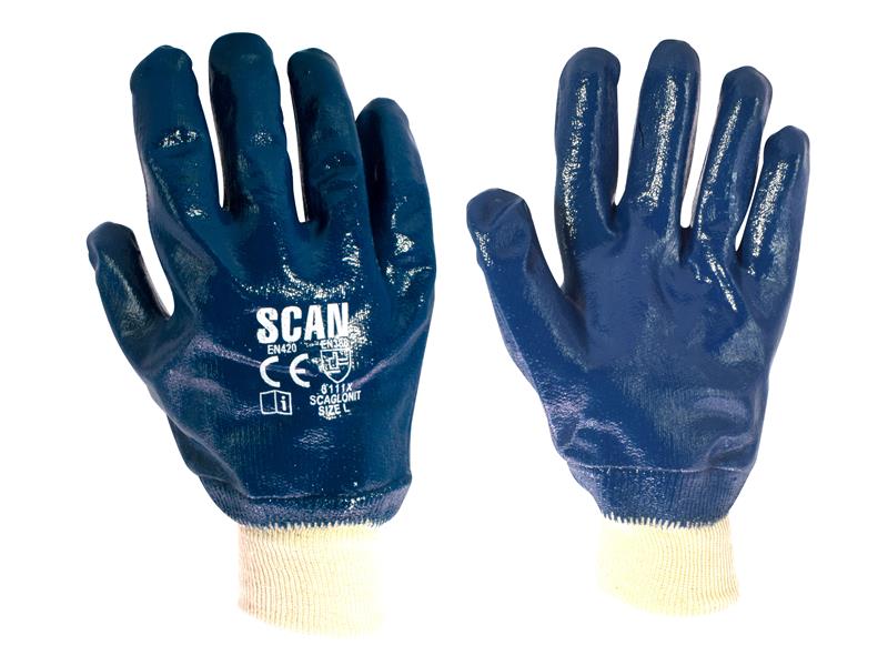 SCAGLONIT - Nitrile Knitwrist Heavy-Duty Gloves