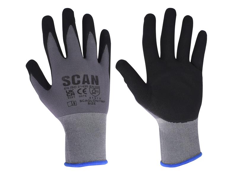 SCAGLONITMXX - Microfoam Nitrile Coated Gloves - XXL (Size 11)