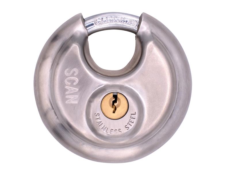 SCAPLSS80DIS - Stainless Steel Disk Type Padlock 80mm