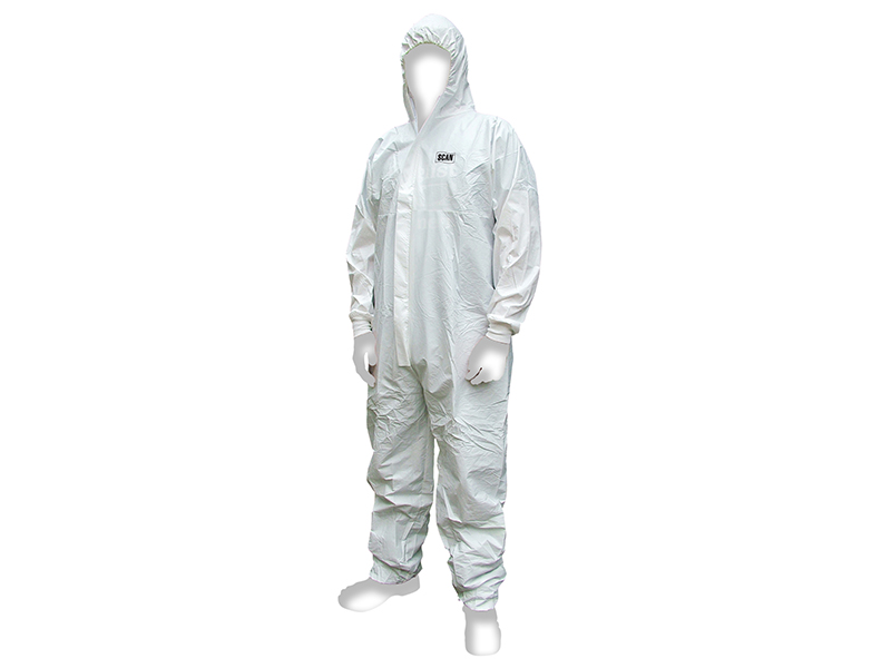 SCAWWDOXXL56 - Chemical Splash Resistant Disposable Coverall White Type 5/6 XXL (45-49in)
