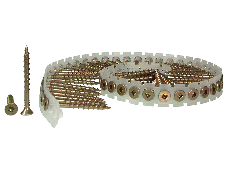 SEN42W50MY - DuraSpin Collated Screws Flooring/Wood SQ2 4.2 x 50mm (Pack 1000)