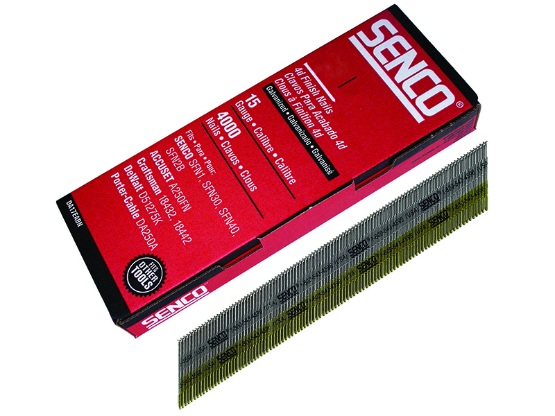 SENDA19EAB - Chisel Smooth Brad Nails Galvanised 15G x 44mm (Pack 4000)