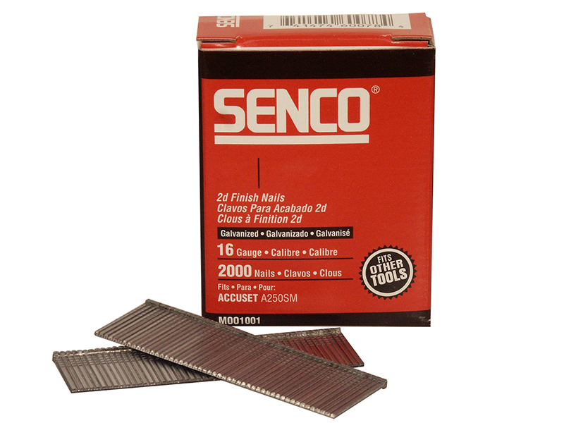 SENRX19EAA - Straight Brad Nails Galvanised 16G x 45mm (Pack 2000)