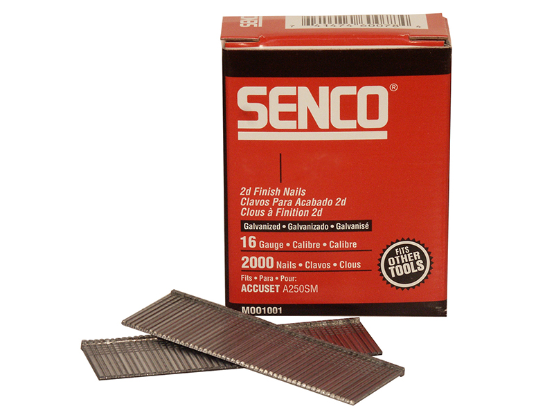 SENRX23EAA - Straight Brad Nails Galvanised 16G x 55mm (Pack 2000)