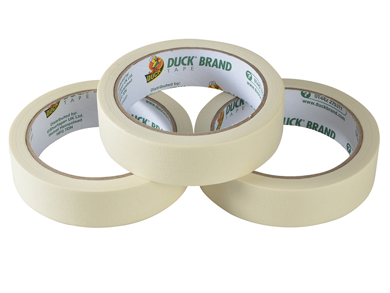 SHU260121 - Duck Tape All-Purpose Masking Tape 25mm x 25m (Pack 3)