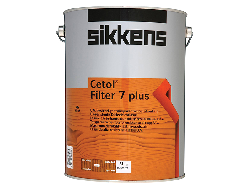 SIKCF7PLO5L - Cetol Filter 7 Plus Translucent Woodstain Light Oak 5 litre