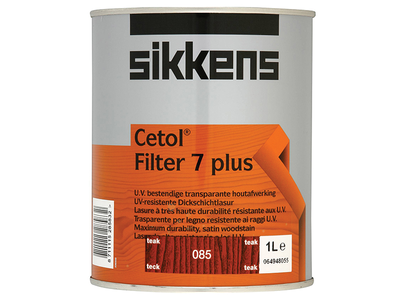 SIKCF7PT1L - Cetol Filter 7 Plus Translucent Woodstain Teak 1 litre