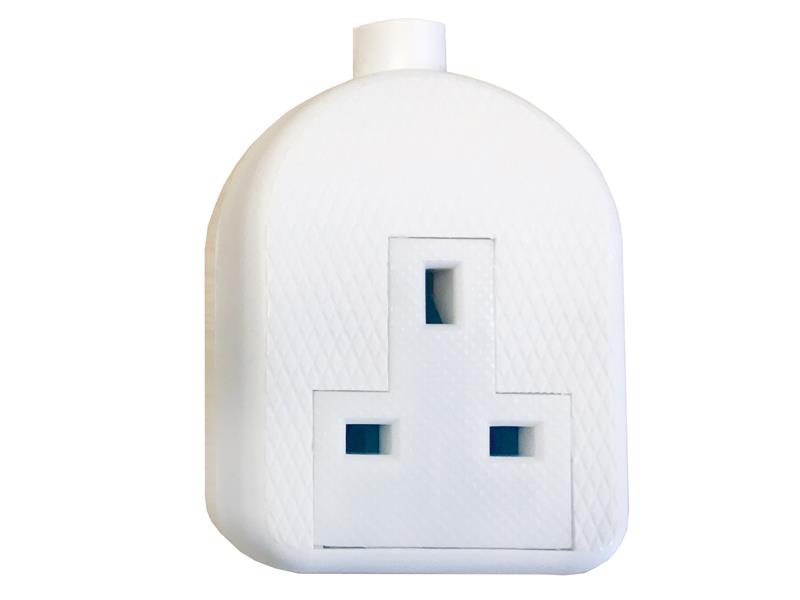 SMJRTS1GW - White Trailing Extension Socket 13A 1-Gang