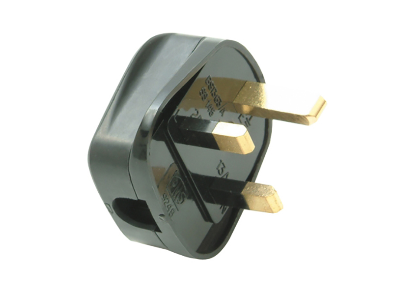 SMJTB13FP - Black Fused Plug 13A (Trade Pack 20)