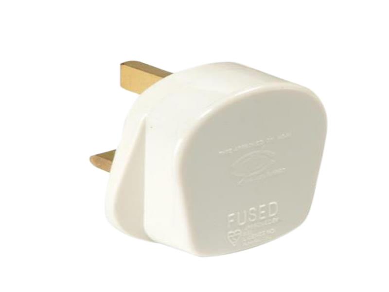 SMJTW13FP - White Fused Plug 13A (Trade Pack 20)