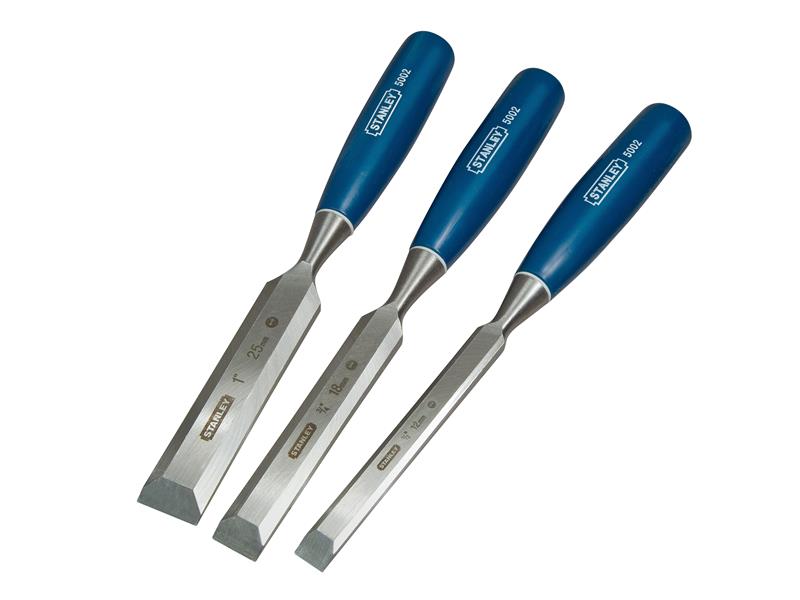 5002 Bevel Edge Chisel Set 3 Piece: 12 18 & 25mm