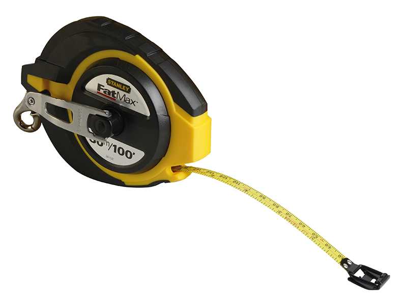 FatMax Closed Case Steel Long Tape 30m/100ft (Width 10mm)