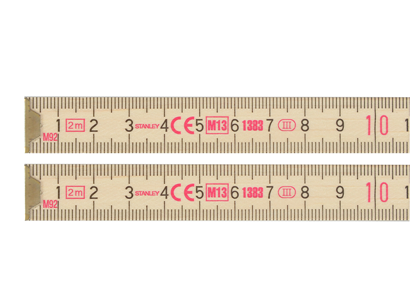 STA035455 - Wooden Folding Rule 2m