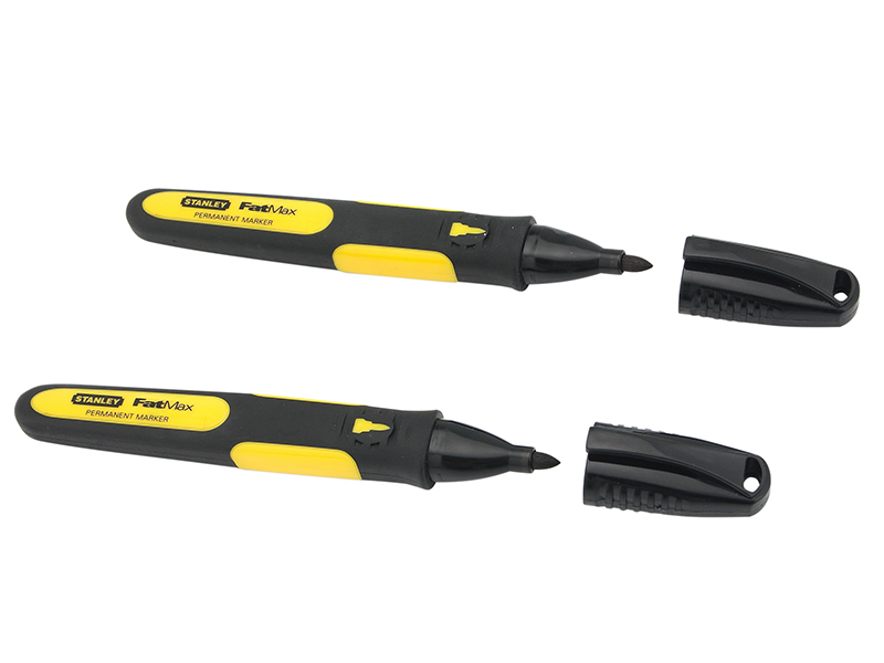 STA047312 - Fine Tip Marker Black (Pack 2)
