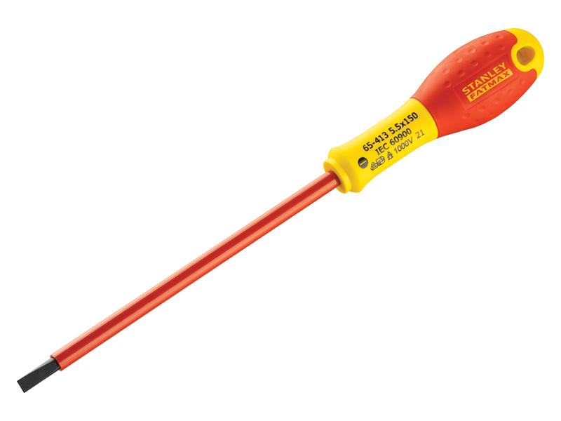 FatMax VDE Insulated Screwdriver Parallel Tip 5.5 x 150mm