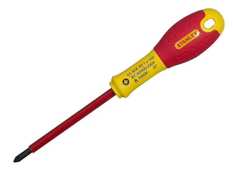 FatMax VDE Insulated Screwdriver Pozidriv Tip PZ0 x 75mm