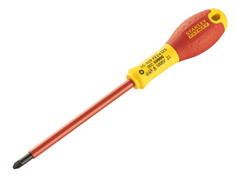 FatMax VDE Insulated Screwdriver Pozidriv Tip PZ2 x 125mm