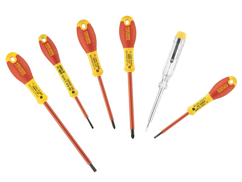 FatMax VDE Insulated Screwdriver Set 6 Piece SL/PZ/Tester